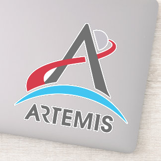 Sticker Logo du programme Artémis de la NASA Mars 2024 Ast