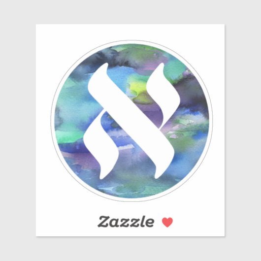 Sticker Logo du projet de langue juive (Feuille)