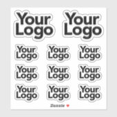 Sticker Logo du propriétaire des petites entreprises Marke (Feuille)