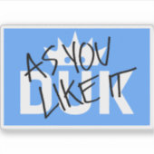 Sticker Logo DUK (Devant)