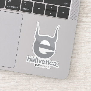 Sticker logo « e » maléfique NOIR