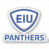 Sticker Logo Eastern Illinois Panthers Shield & Wordmark (Devant)