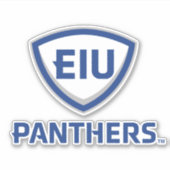Sticker Logo Eastern Illinois Panthers Shield & Wordmark (Devant)