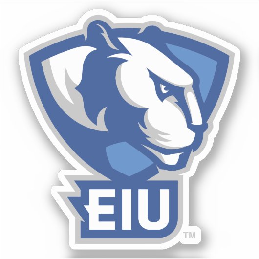 Sticker Logo Eastern Illinois University Panthers (Devant)