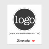 Sticker Logo et site Web Office ou Business (Feuille)