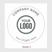 Sticker Logo Et Slogan Personnalisés Avec Promotions (Feuille)