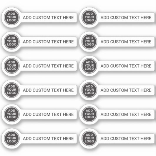 Sticker Logo et texte personnalisés (Devant)