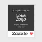 Sticker Logo et texte promotionnels modernes | Couleur mod (Feuille)