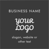Sticker Logo et texte promotionnels modernes | Couleur mod (Recto)