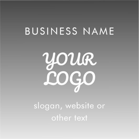 Sticker Logo et texte promotionnels modernes | Couleur mod (Recto)