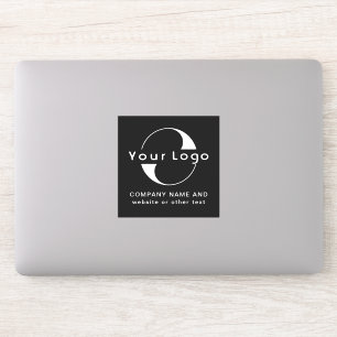 Sticker Logo et texte sur Vinyl carré Ordinateur portable