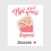 Sticker logo expert en technologie de l'ongle (Feuille)