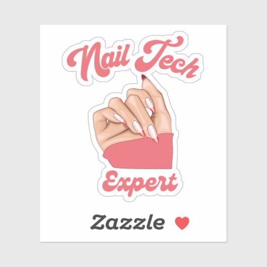 Sticker logo expert en technologie de l'ongle (Feuille)