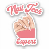 Sticker logo expert en technologie de l'ongle (Devant)