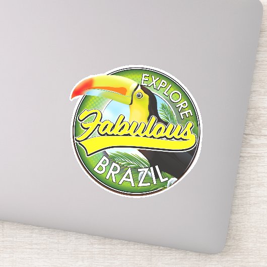 Sticker Logo Explorez le Brésil Fabuleux (Détail)