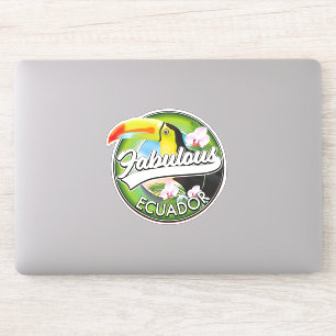 Sticker Logo Explorez l'Équateur fabuleux