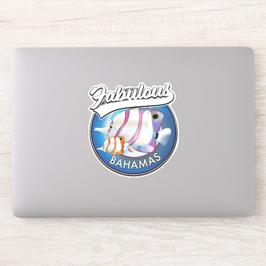 Sticker Logo fabuleux des Bahamas (Ordinateur)