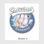 Sticker Logo fabuleux des Bahamas (Feuille)