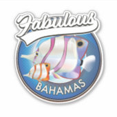 Sticker Logo fabuleux des Bahamas (Devant)
