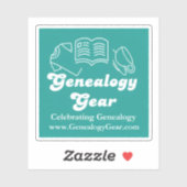 Sticker Logo Genealogy Gear (Feuille)