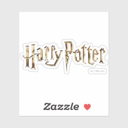 Sticker Logo Gold Harry Potter (Feuille)