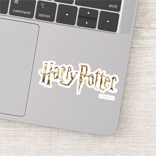 Sticker Logo Gold Harry Potter (Détail)