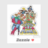 Sticker Logo graphique du Capitaine Planet & the Planeteer (Feuille)