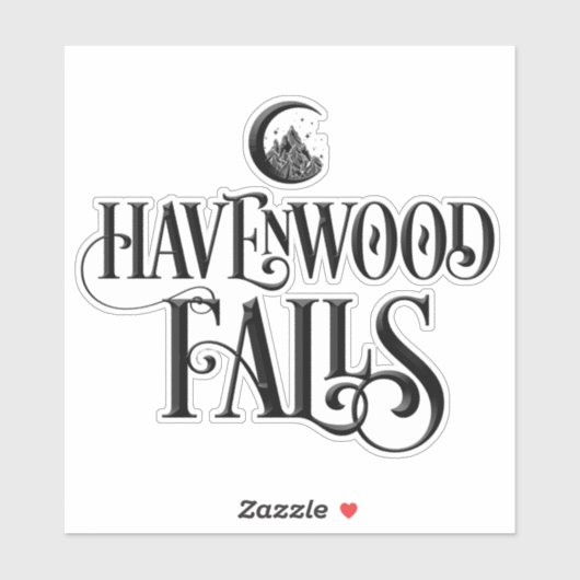Sticker Logo Havenwood Falls Vinyl Decal (Feuille)