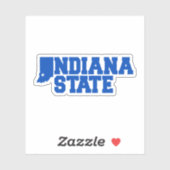 Sticker Logo Indiana State (Feuille)