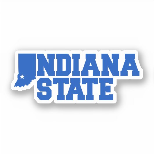 Sticker Logo Indiana State (Devant)
