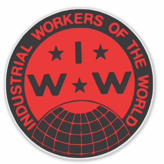 Sticker Logo IWW - Wobblies (Devant)