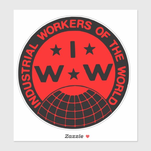 Sticker Logo IWW - Wobblies (Feuille)