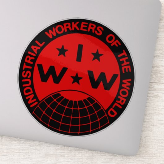 Sticker Logo IWW - Wobblies (Détail)