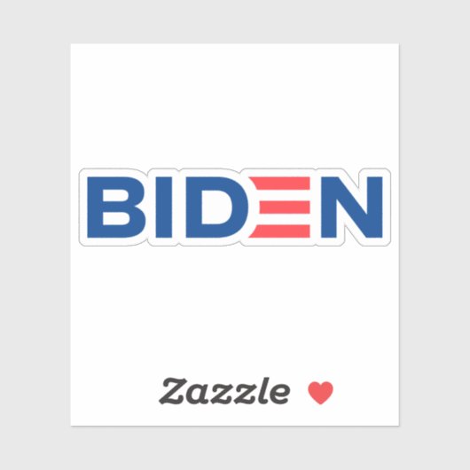 Sticker Logo Joe Biden (Feuille)