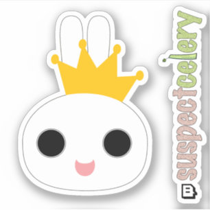 Sticker Logo King Bunny / Queen Bunny Emote SuspectCelery™