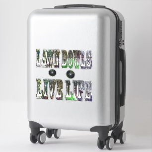 Sticker Logo Lawn Bowls Life Life,