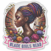 Sticker Logo Lecture Filles Noires (Devant)