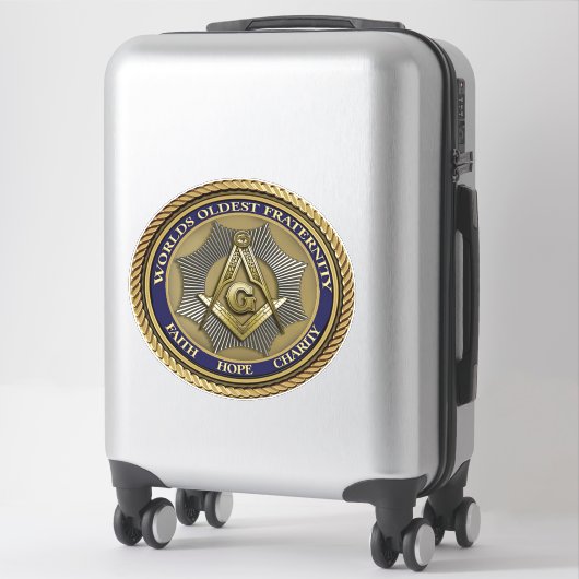 Sticker Logo Maçonnique Ordre Maçonnique Authentique (Sur valise)