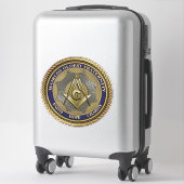 Sticker Logo Mason Commande Masonic authentique (Sur valise)