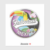 Sticker logo Mexico Fabulous (Feuille)