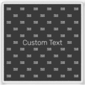 Sticker Logo moderne ou Motif design avec n'importe quelle (Devant)