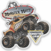 Sticker Logo Monster Mutt de Monster Jam (Devant)