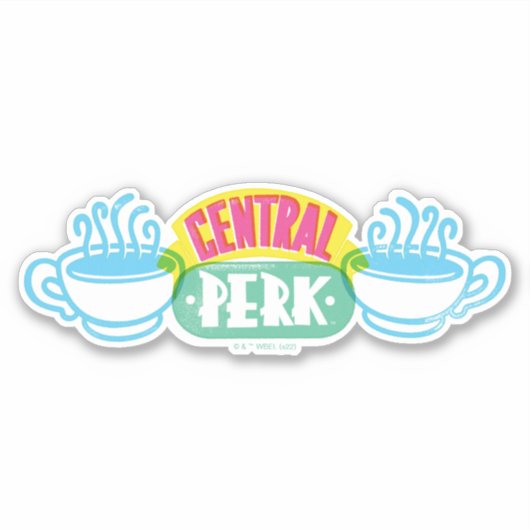 Sticker Logo Neon Central Perk (Devant)