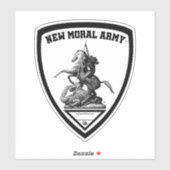 Sticker Logo New Moral Army™ Shield (Feuille)
