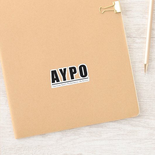 Sticker logo noir AYPO (Carnet)