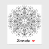 Sticker Logo noir classique tiré exemple. (Feuille)