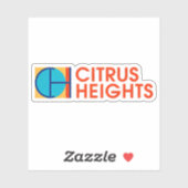 Sticker Logo of Citrus Heights, California, USA (Feuille)