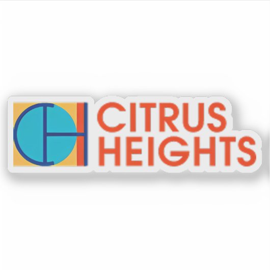 Sticker Logo of Citrus Heights, California, USA (Devant)