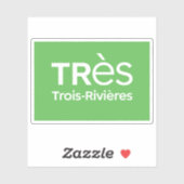 Sticker Logo of the city of Trois-Rivières, Quebec, Canada (Feuille)