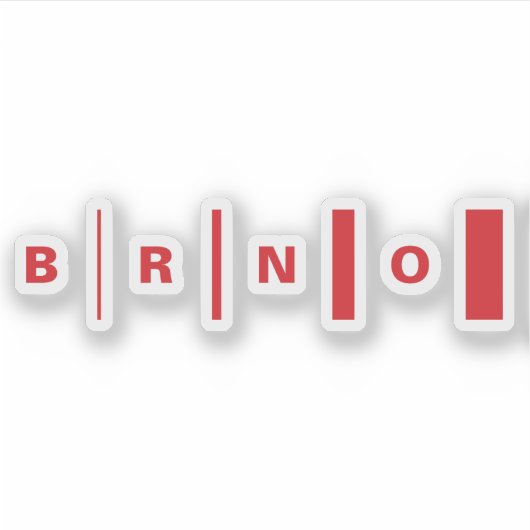 Sticker Logo officiel de Brno, République Tchèque (Devant)